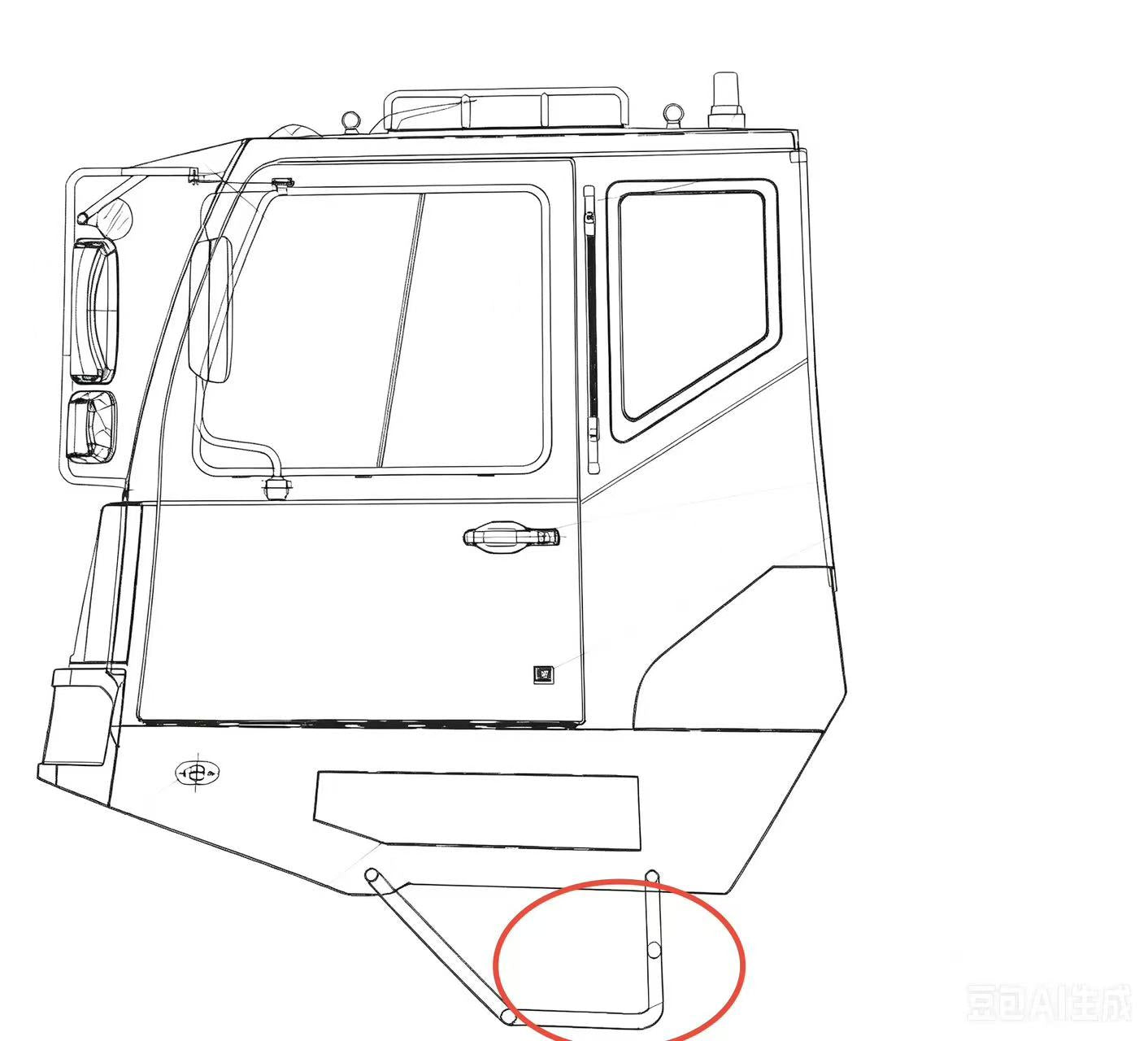 1ZL1/84-07030 LOWER LEFT FOOT PEDAL ASSY