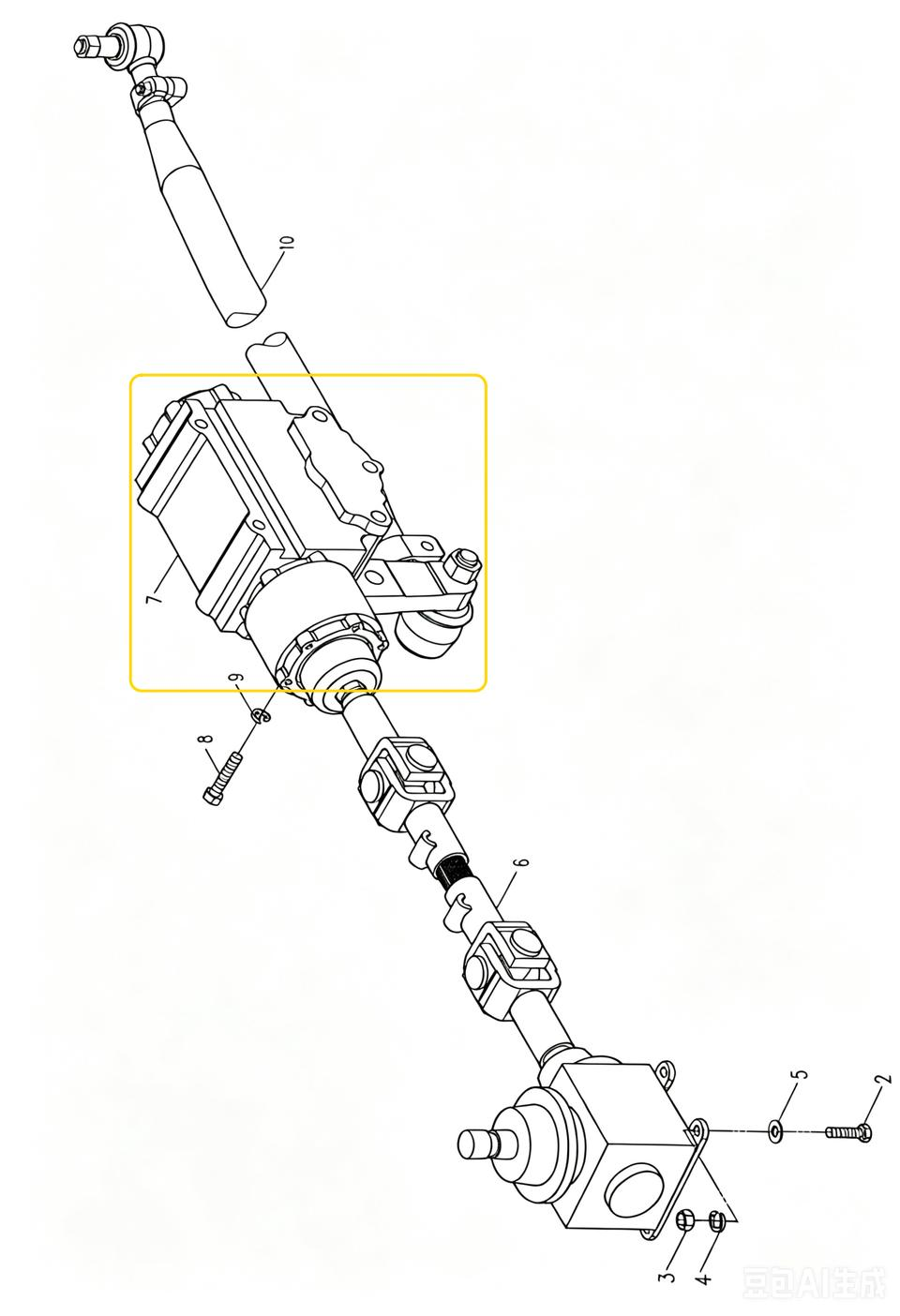 10323000045 STEERING GEAR