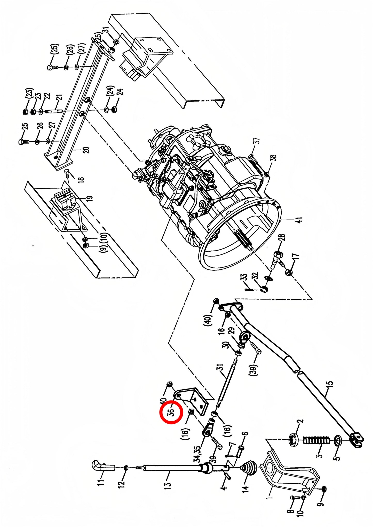 00676601700401020 HIGH QUALITY JOINT BEARING BRACKET