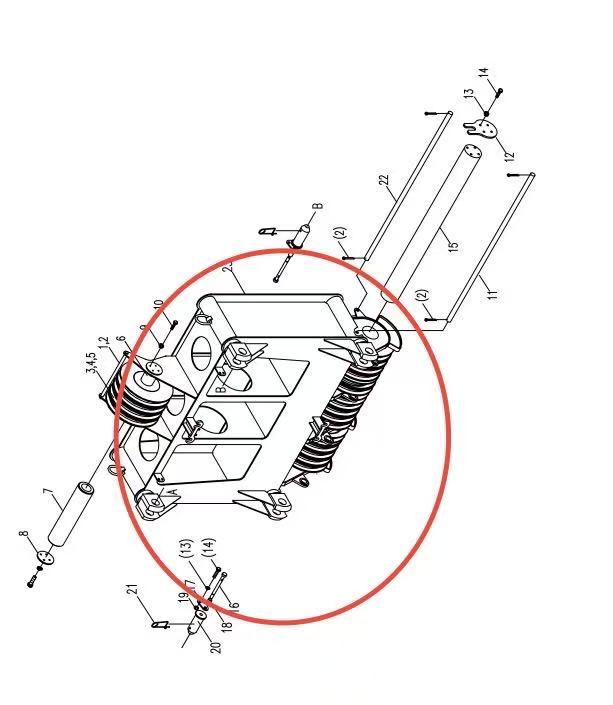 00662000100610000 ZOOMLION 500 TON CRAWLER CRANE | QUY500W WIND POWER CRAWLER CRANE-SHEAVE ASSEMBLY-450 TON BOOM HEAD-450 TON BOOM HEAD WELDING