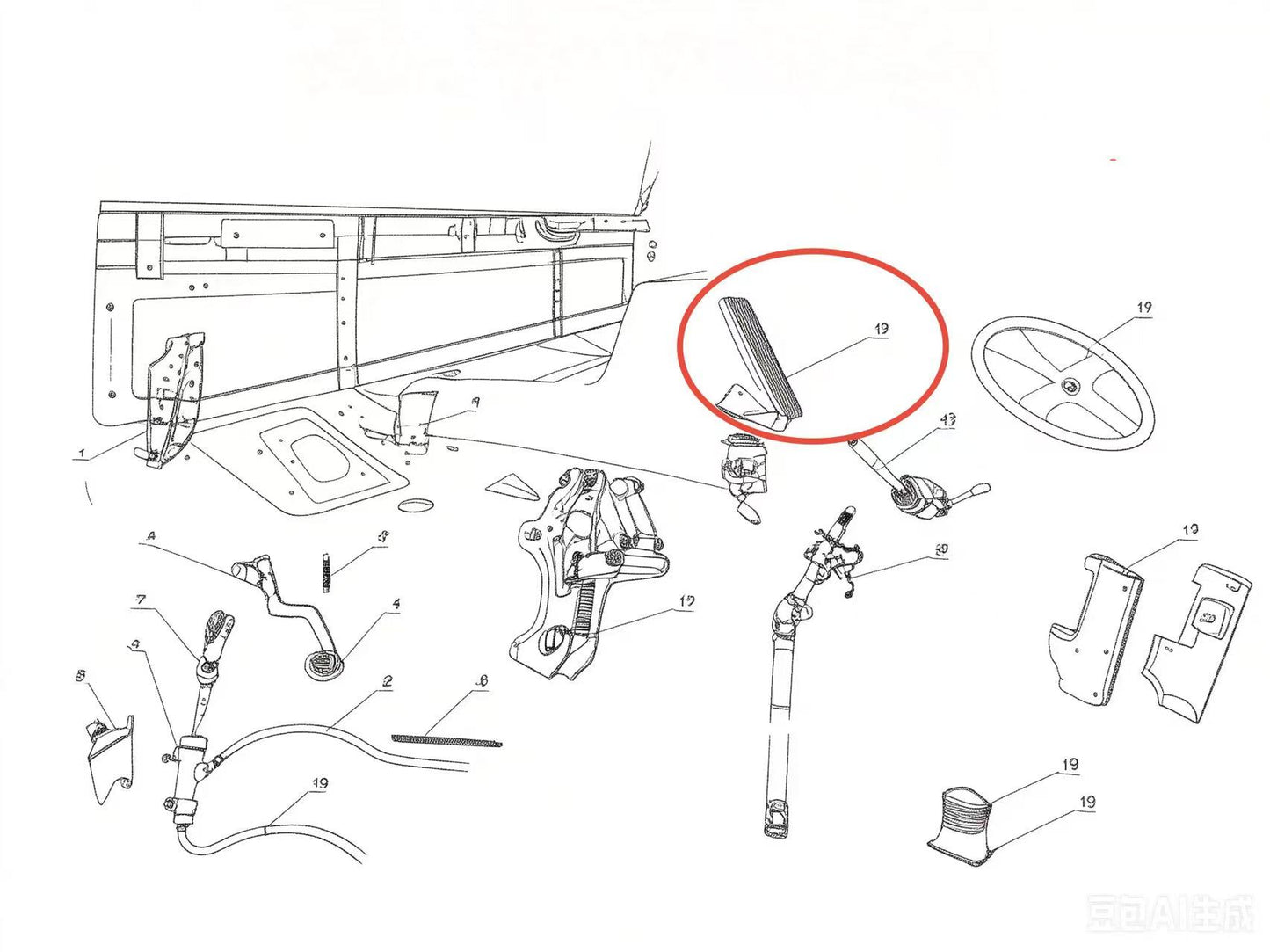 SGD05P ZOOMLION BRAND SPECIAL CHASSIS FOR TRUCK CRANE-BRAKE VALVE ASSY
