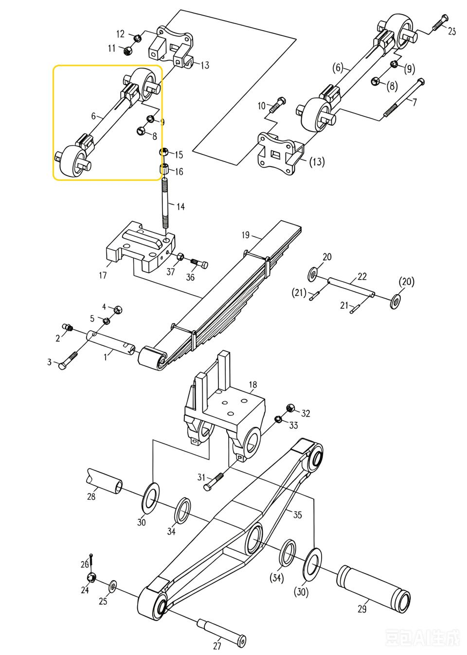 00676602900401020 THRUST STEM ASSEMBLY
