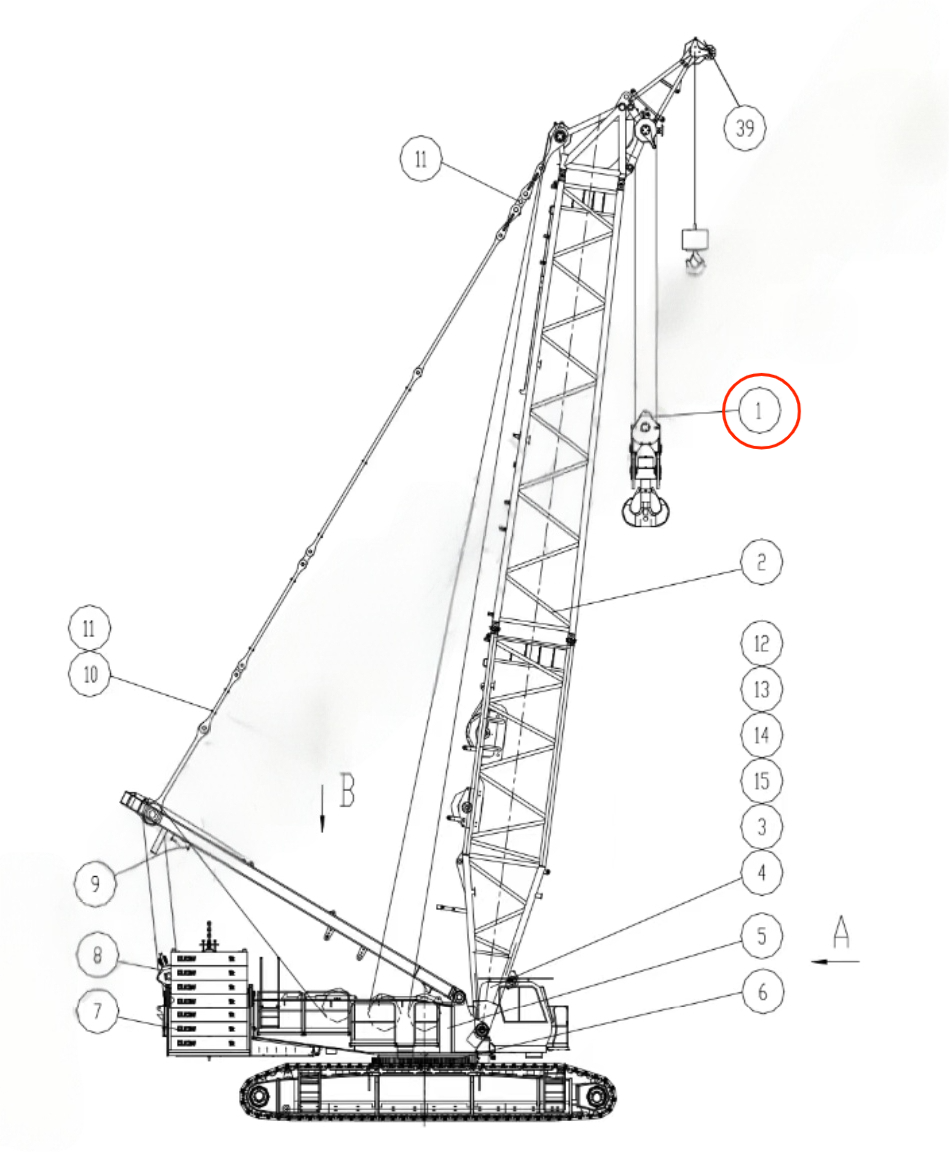 174000225 HOOK EQUIPMENT HIGH QUALITY