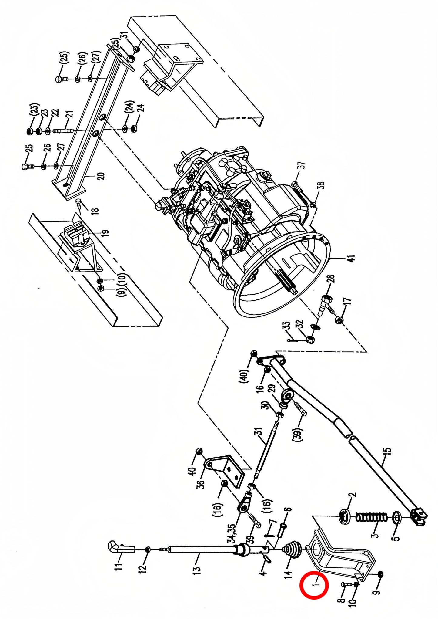 00671401700200000 HIGH QUALITY CONTROL LEVER BRACKET