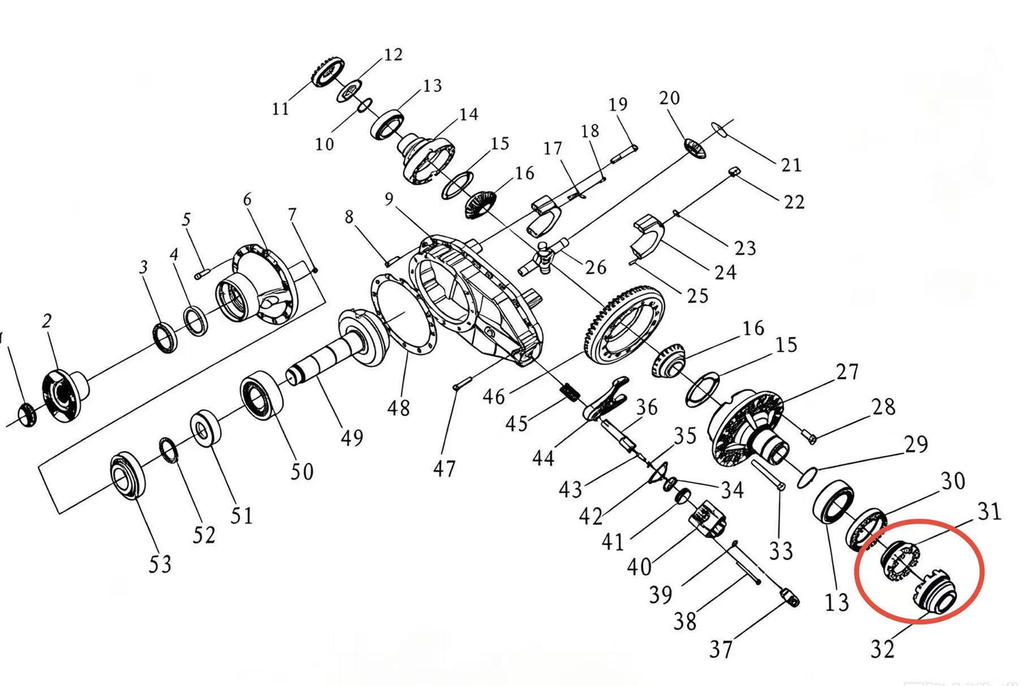 81.35202.0035 ZOOMLION BRAND SPECIAL CHASSIS FOR TRUCK CRANE-FIXED SLEEVE