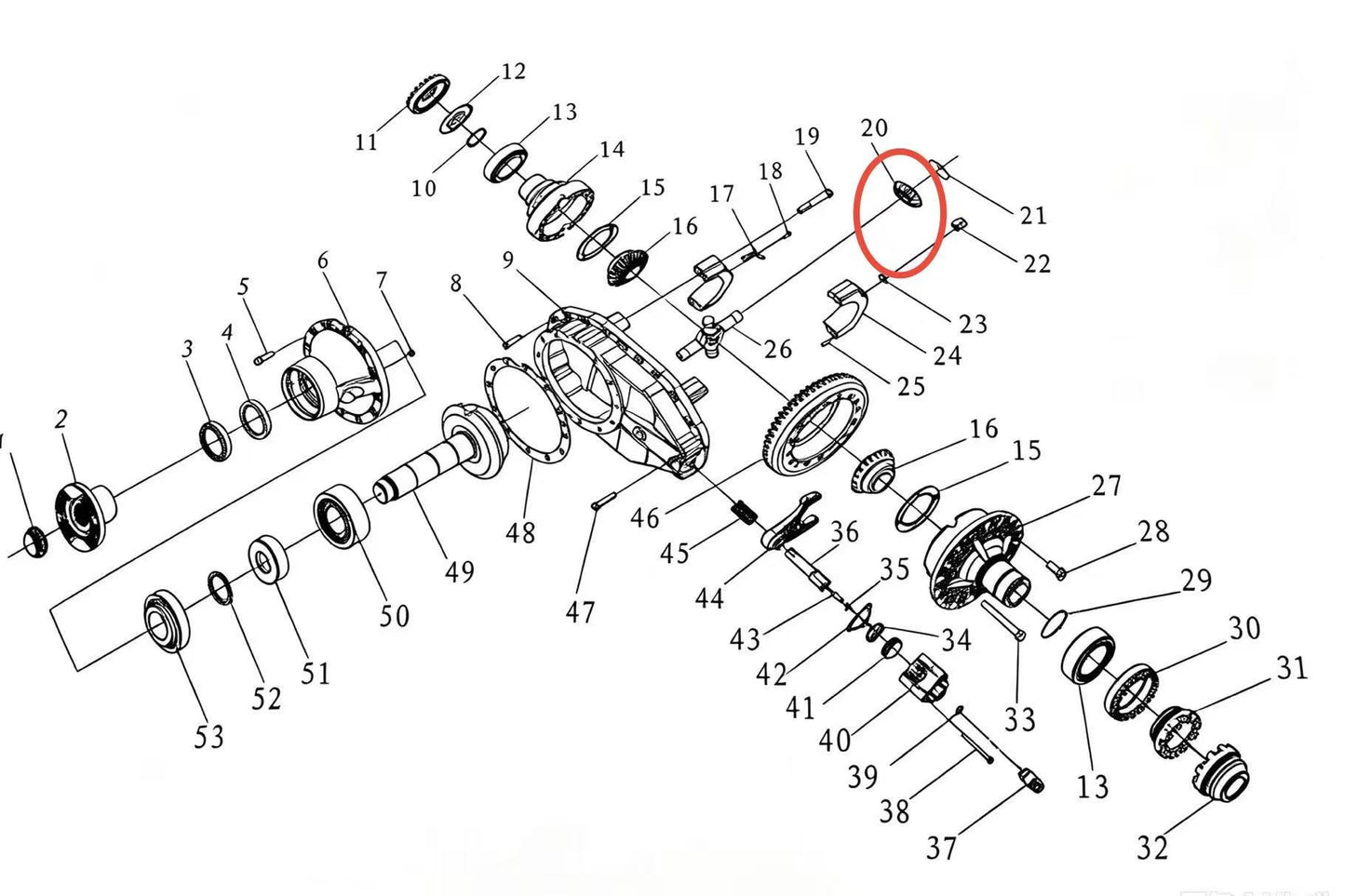 81.35108.0071 ZOOMLION BRAND SPECIAL CHASSIS FOR TRUCK CRANE-PLANET GEA