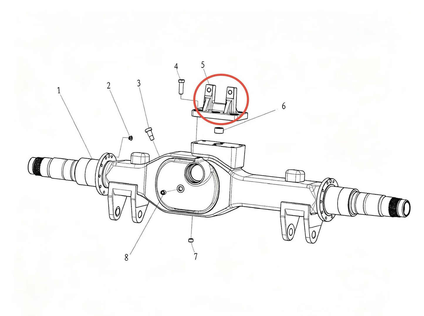 DZ9114345101 ZOOMLION BRAND SPECIAL CHASSIS FOR TRUCK CRANE-TORQUE ROD BRACKET