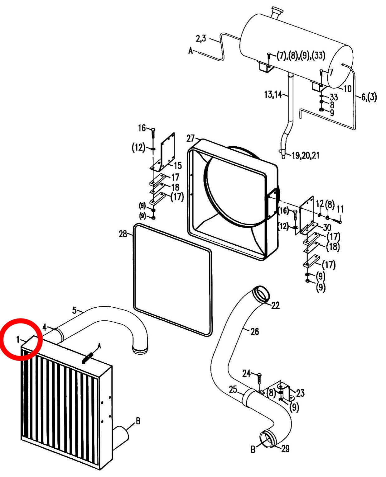 100030007 HIGH QUALITY RADIATOR