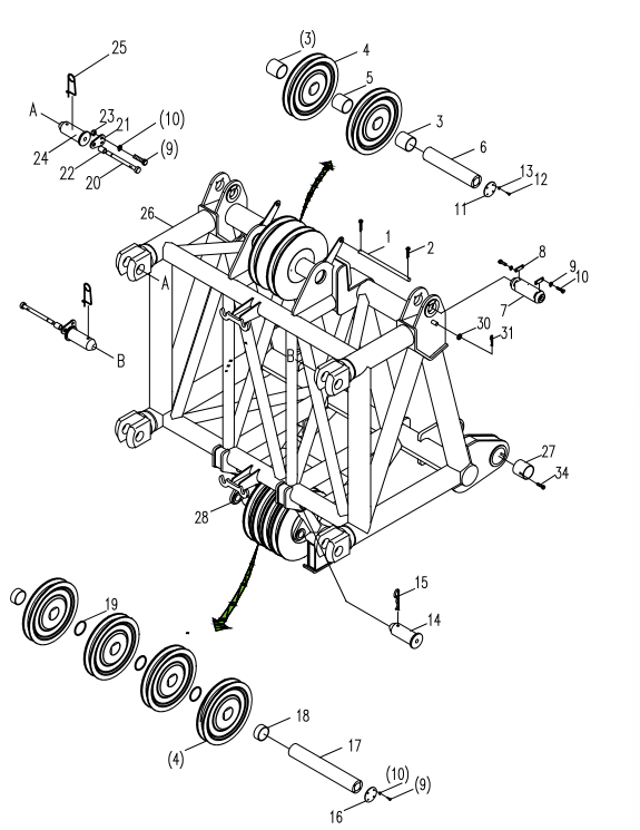 D00662000101400000Z ZOOMLION 500 TON CRAWLER CRANE | QUY500W WIND POWER CRAWLER CRANE-100 TON BOOM HEAD