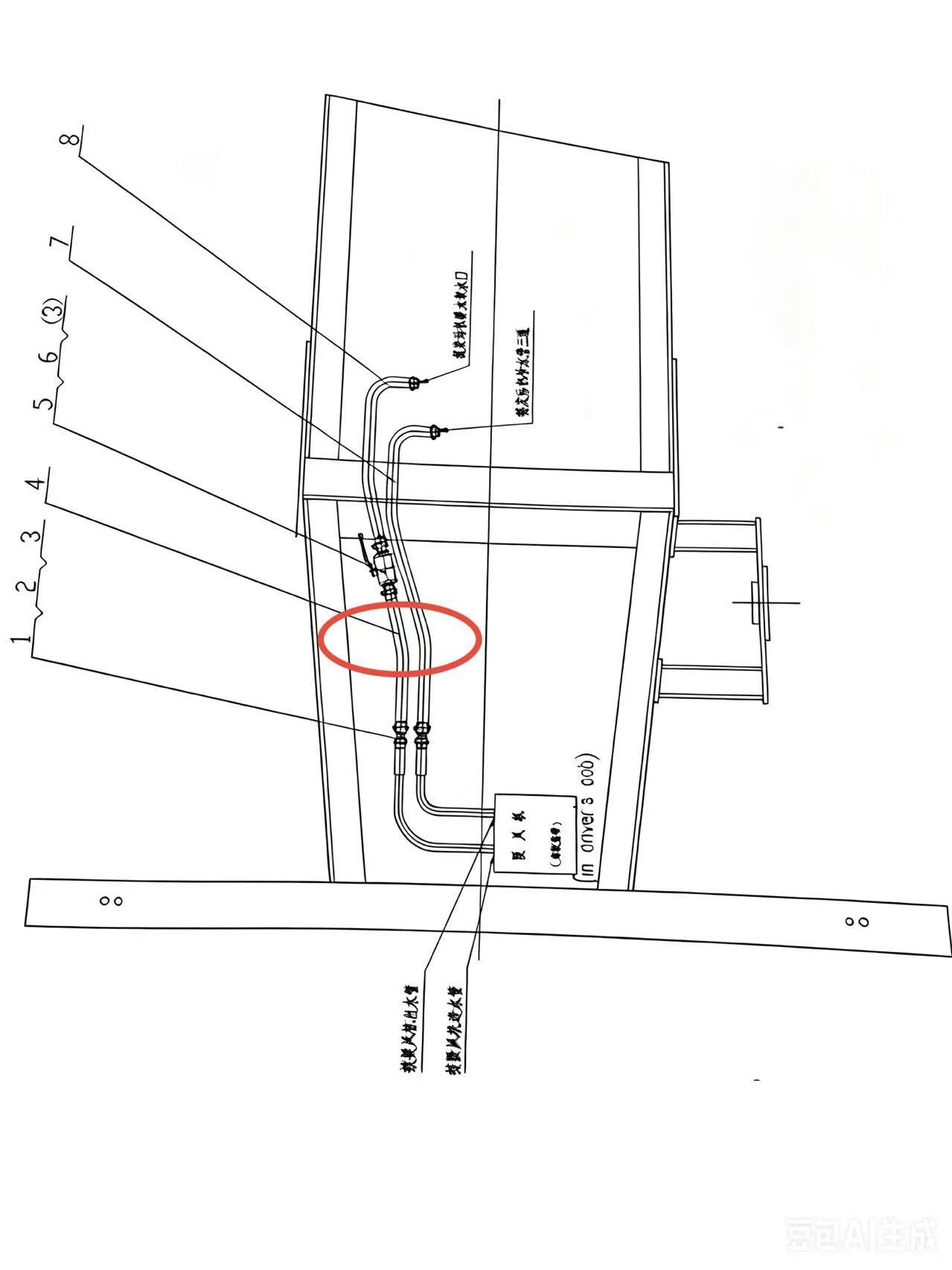 00670117700001030 WATER TANK HOSE I19x4
