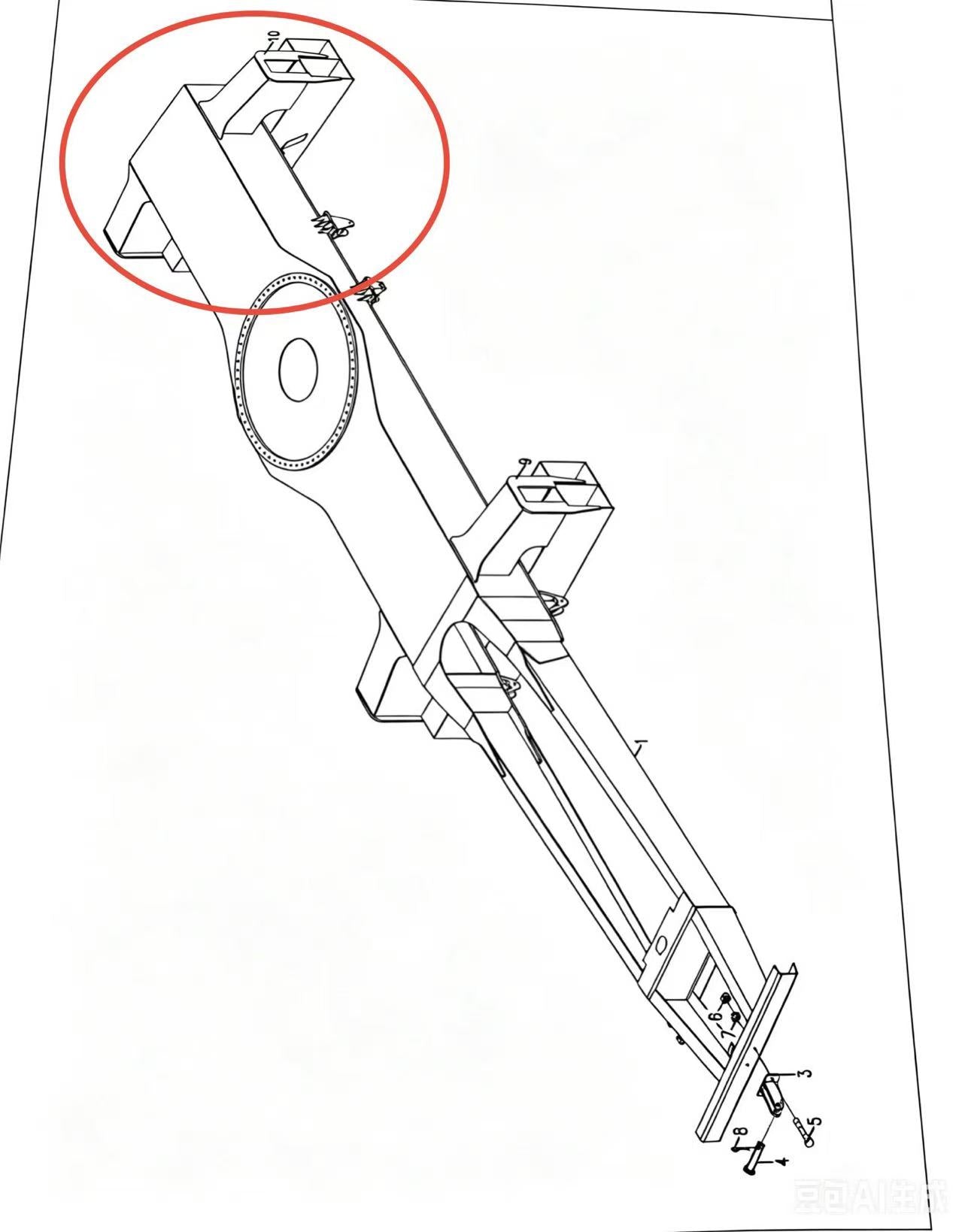 00671442800800000 REAR FIXED LEG