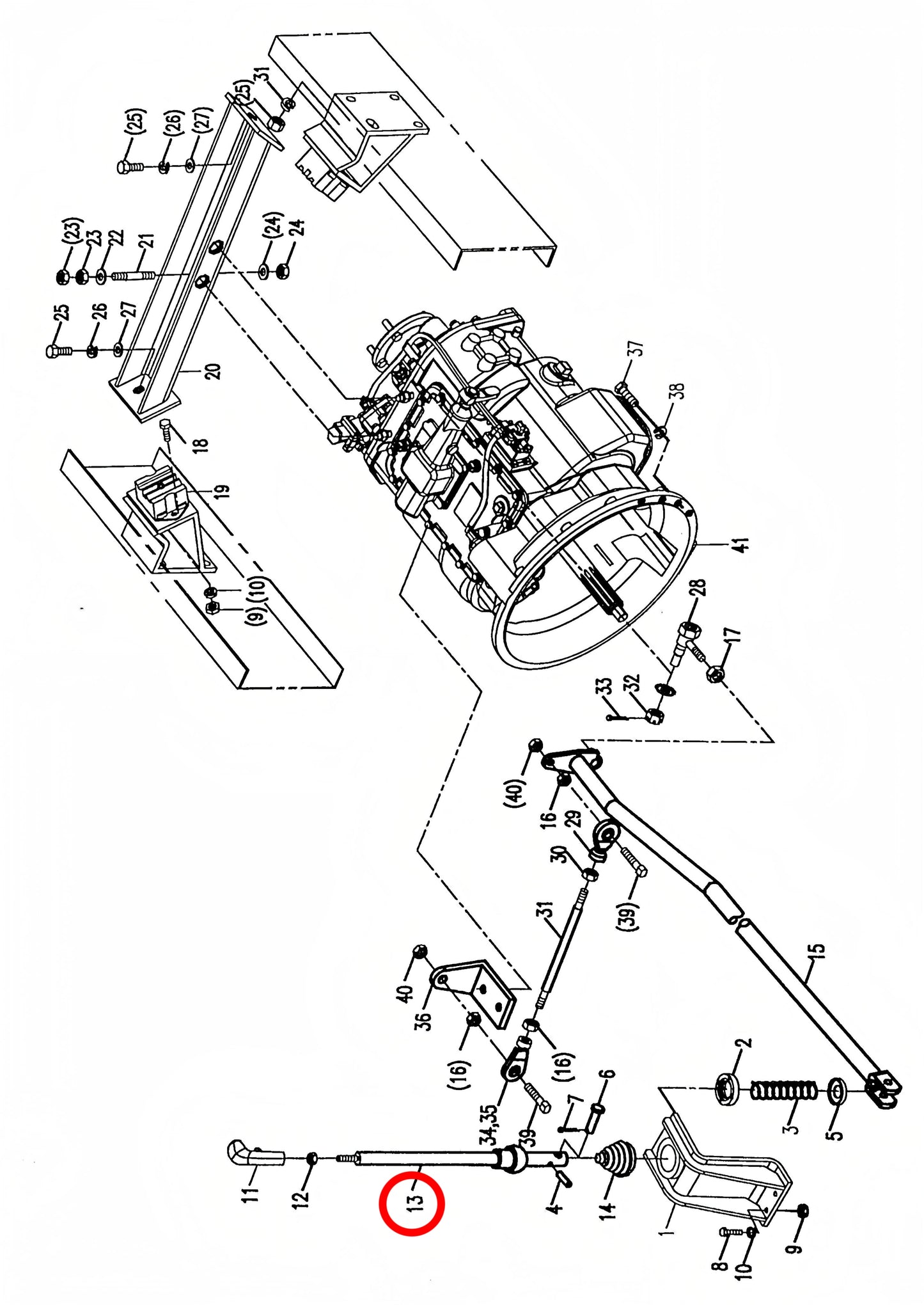 00671421720400000 HIGH QUALITY CONTROL LEVER ASSEMBLY