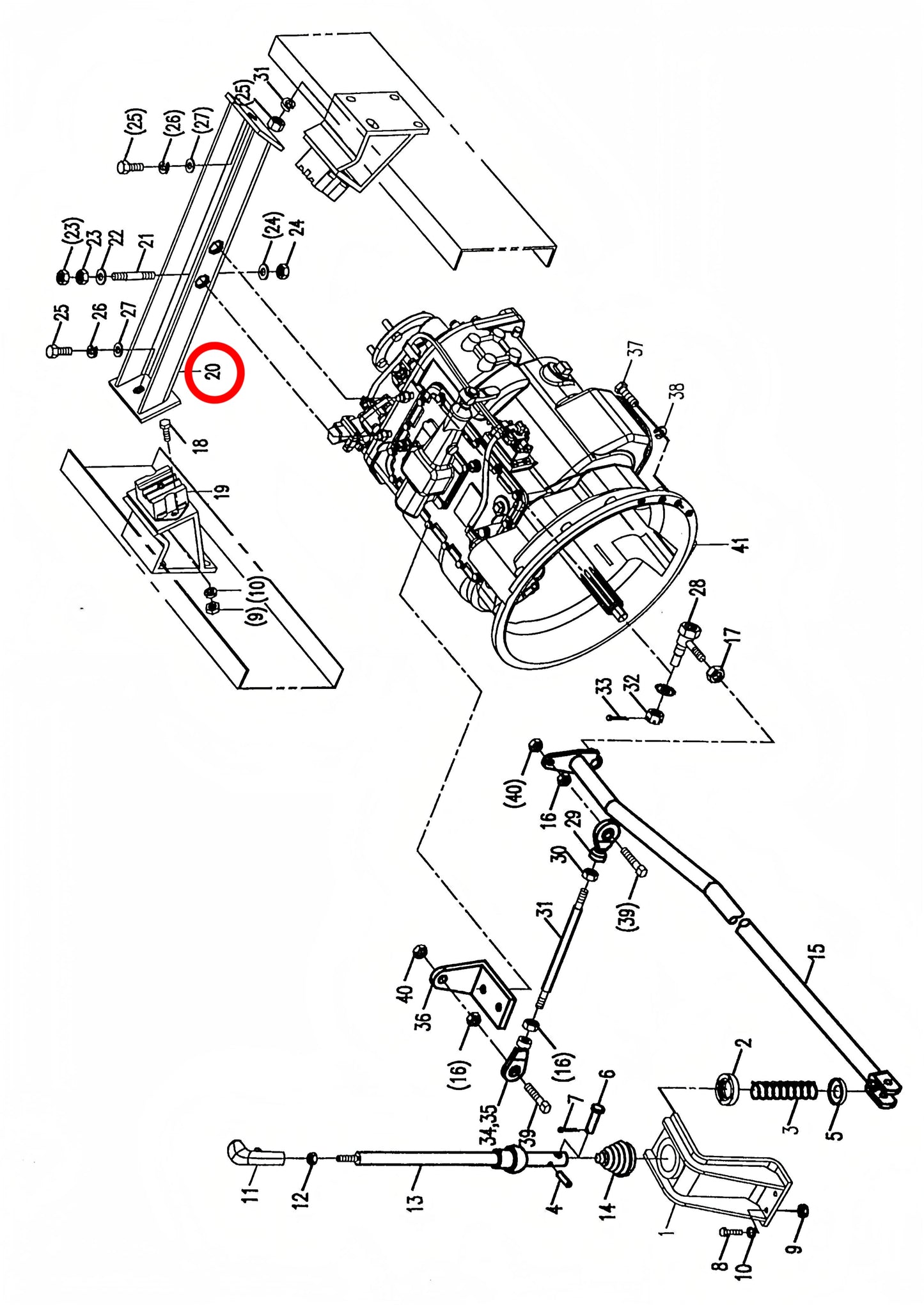 00676411700240000 HIGH QUALITY CROSSMEMBER ASSEMBLY