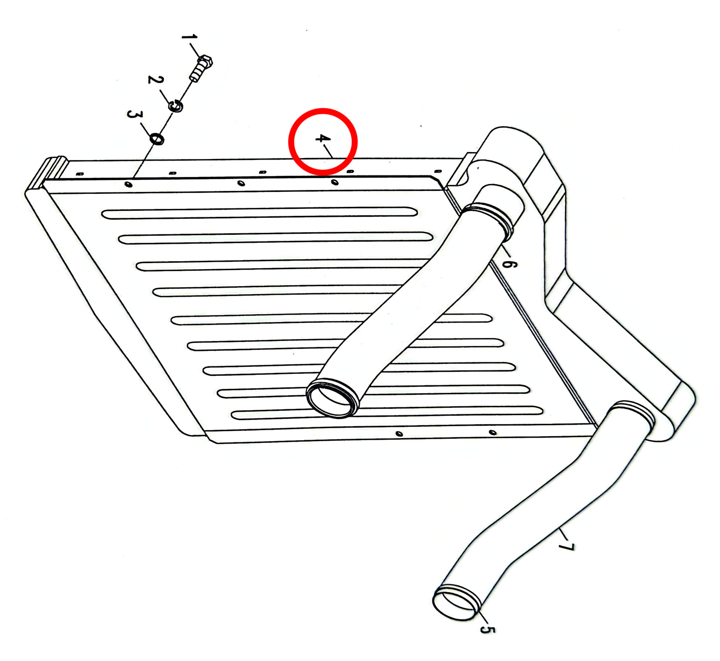 1000500015 HIGH QUALITY CHARGE AIR COOLER