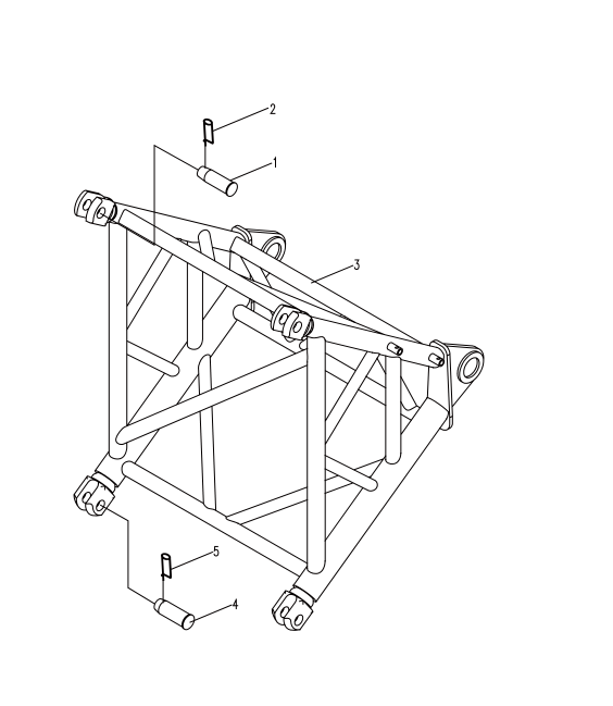 D00662000200200000Z ZOOMLION QUY500W CRAWLER CRANE -BOOM SYSTEM-CONNECTING BRACKET ASSEMBLY