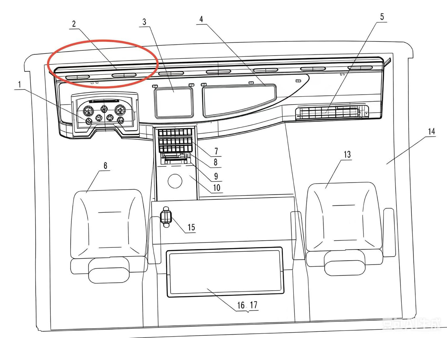 JZL1/53-10010 INSTRUMENT CONSOLE ASSY