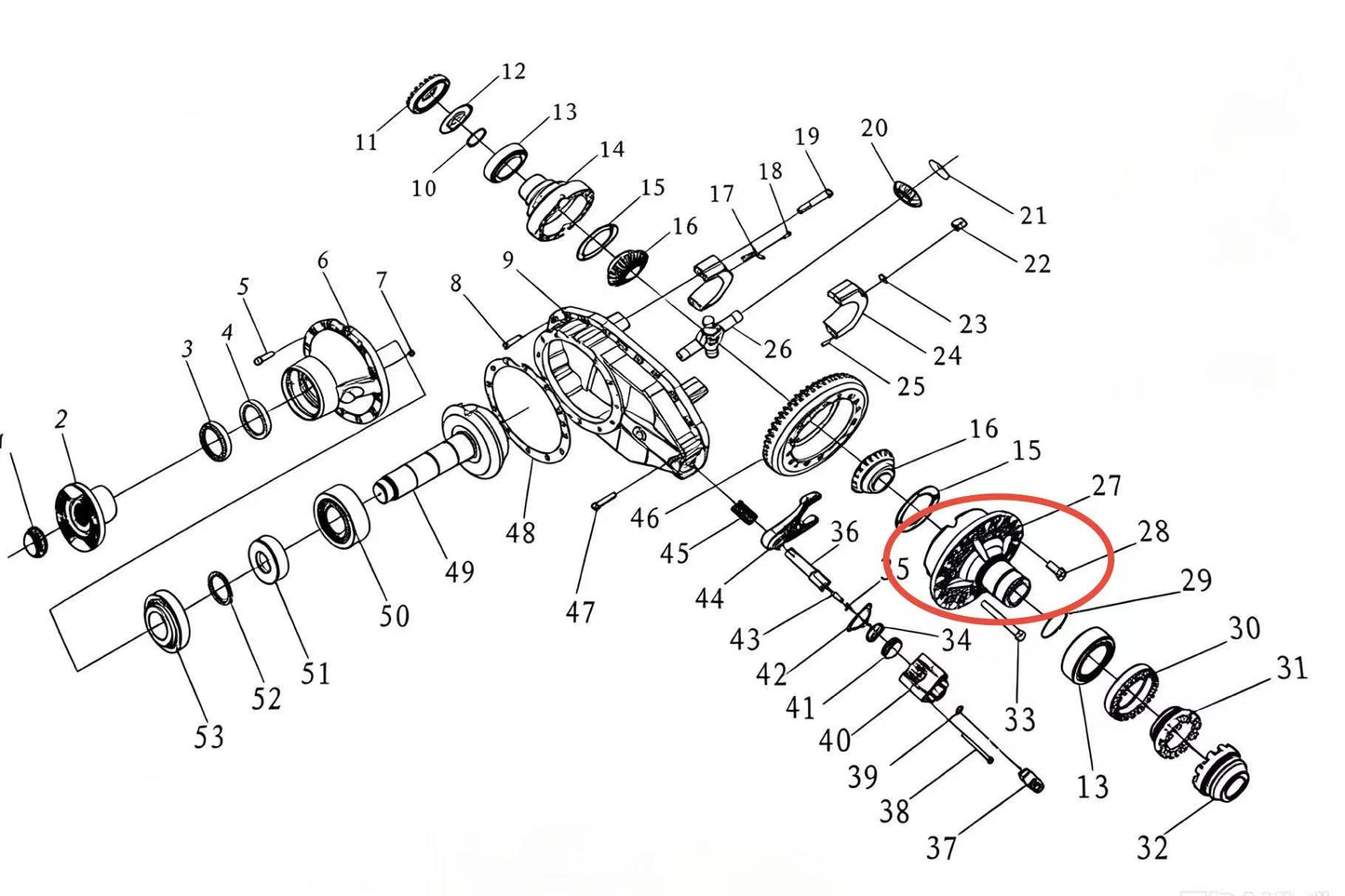 81.35105.0052 ZOOMLION BRAND SPECIAL CHASSIS FOR TRUCK CRANE-DIFFERENTIAL CASE