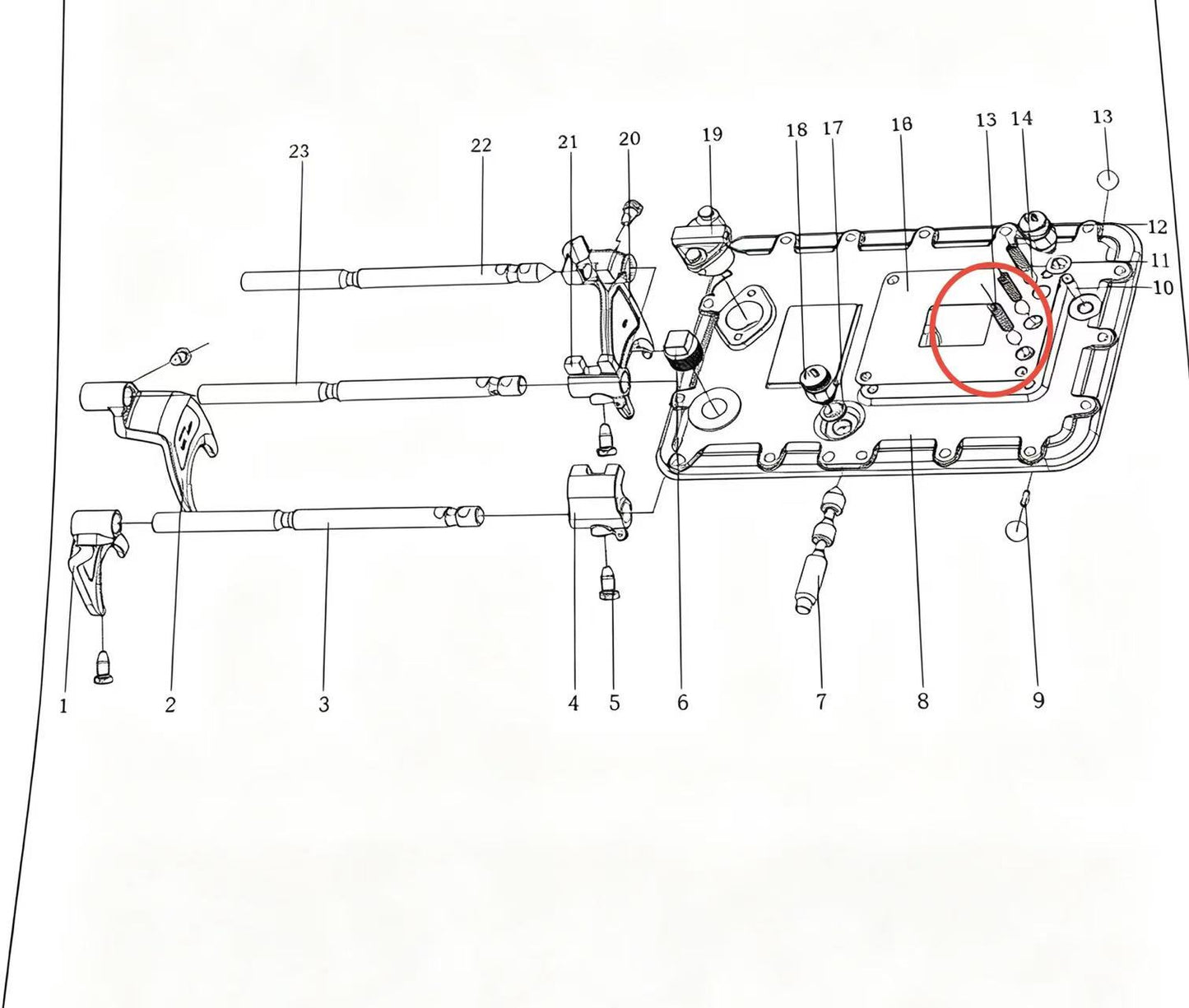15918 ZOOMLION BRAND SPECIAL CHASSIS FOR TRUCK CRANE-COMPRESSION SPRING
