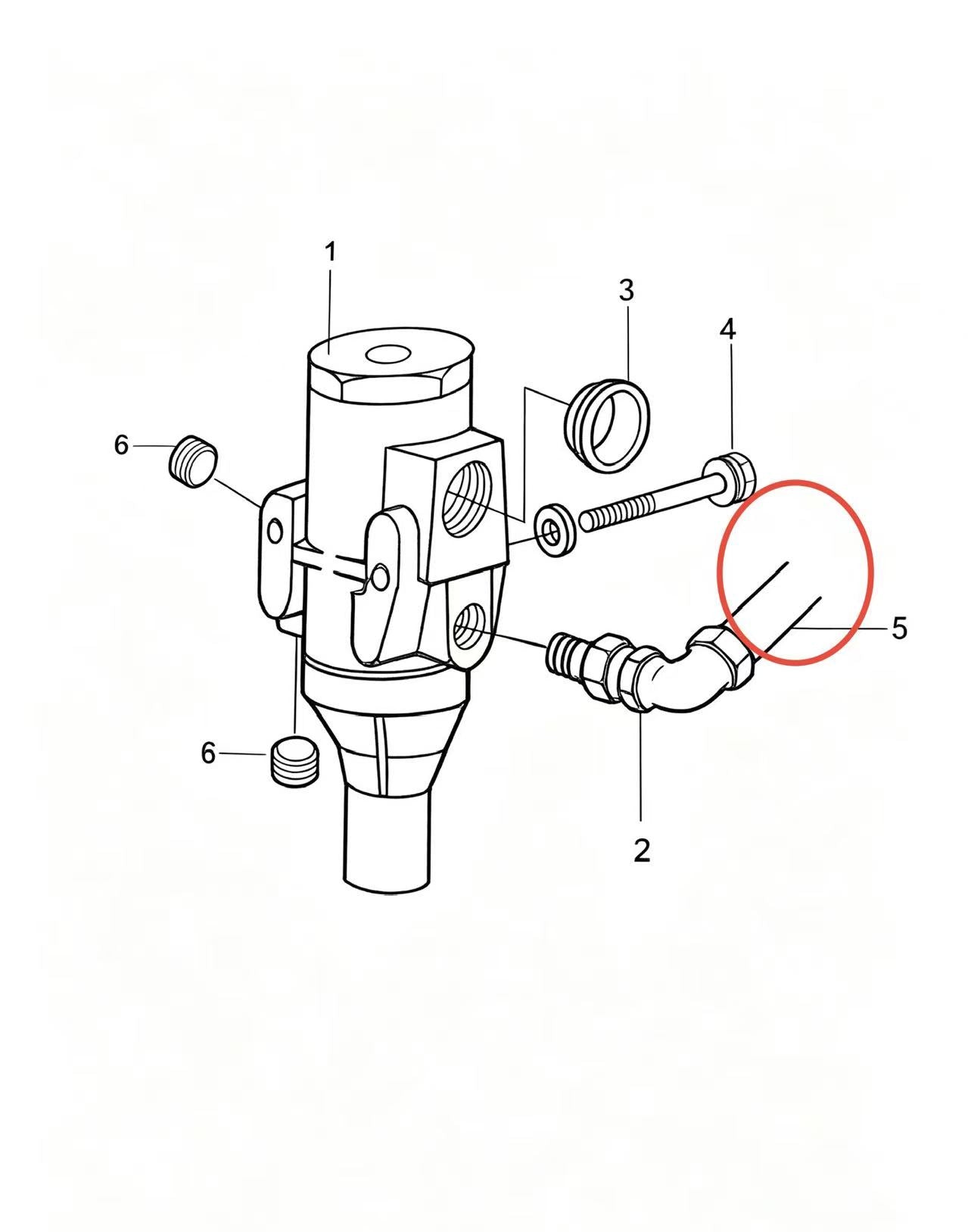 55518 ZOOMLION BRAND SPECIAL CHASSIS FOR TRUCK CRANE-GAS PIPE ASSY