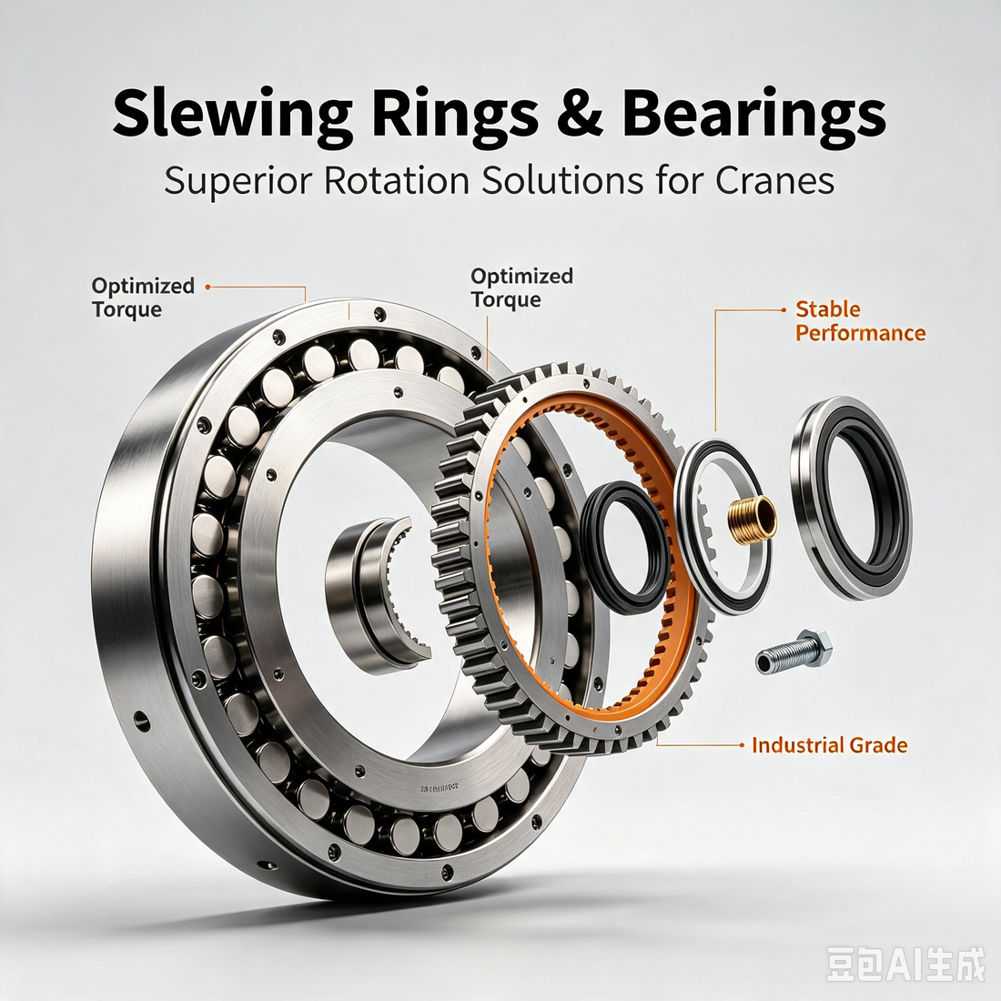Unlock Crane Performance with Premium Slewing Rings &amp; Bearings Superior Rotation Solutions for Demanding Applications