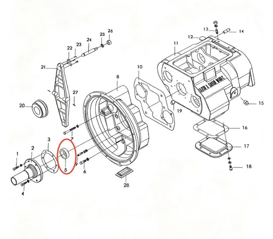 F91410  ZOOMLION BRAND SPECIAL CHASSIS FOR TRUCK CRANE-OIL SEAL OF THE 1ST SHAFT
