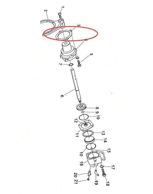 14347  ZOOMLION BRAND SPECIAL CHASSIS FOR TRUCK CRANE- SEALING WASHER