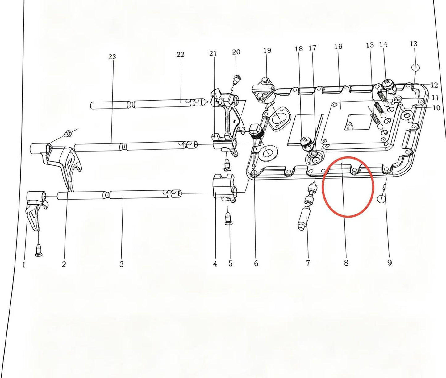 F99980-1 ZOOMLION BRAND SPECIAL CHASSIS FOR TRUCK CRANE-UPPER COVER
