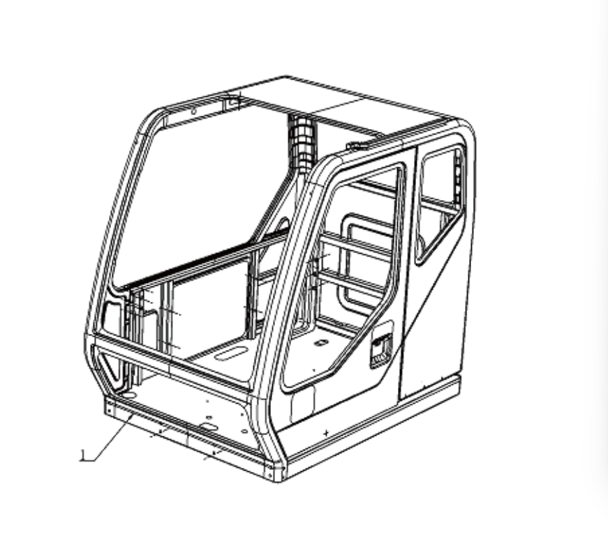 YLD07P/53-01070 ZOOMLION QUY500W CRAWLER CRANE -CONTROL SYSTEM-LEFT FRONT ARMREST ASSEMBLY