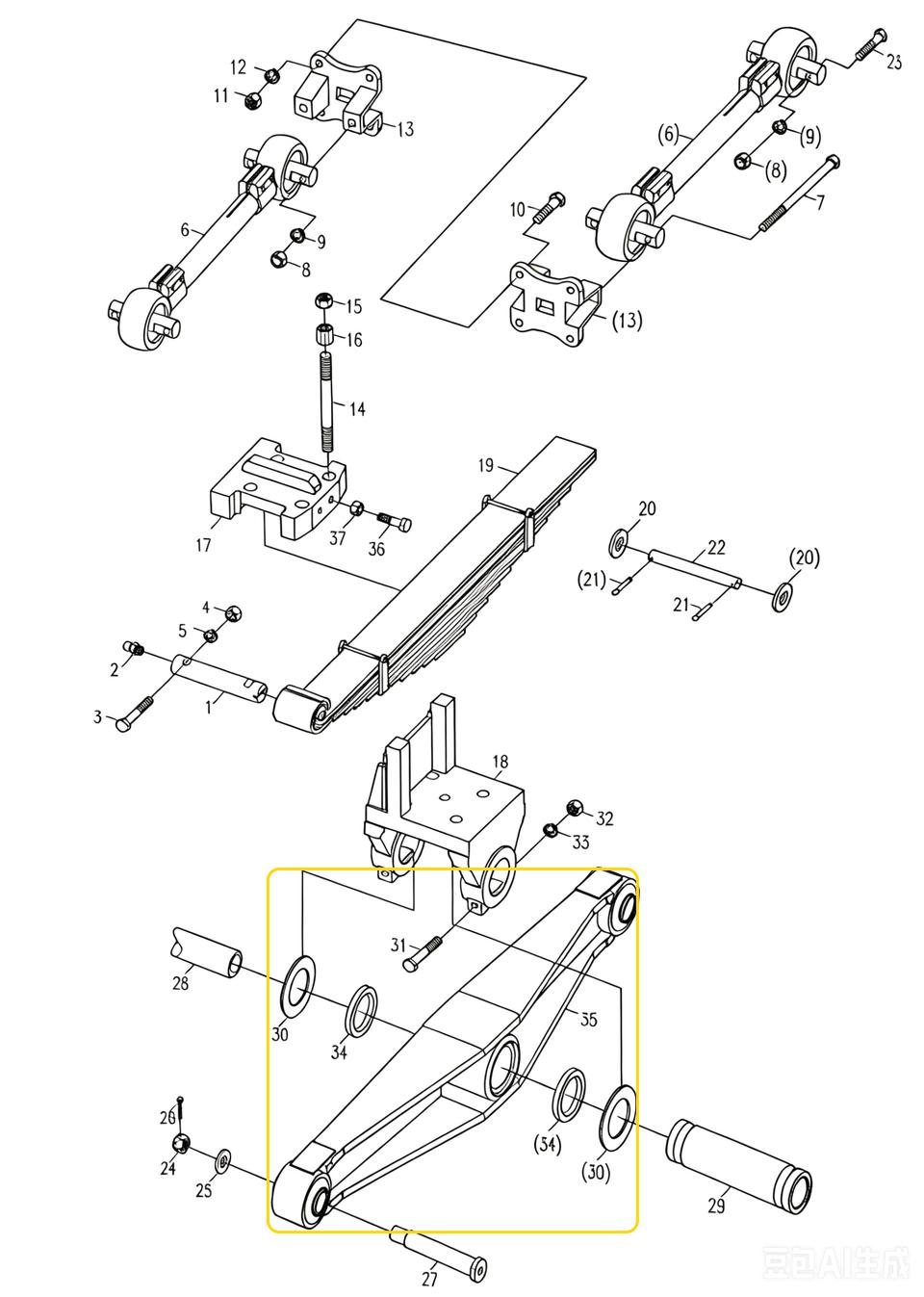 00676602900470001  BALANCE BEAM ASSEMBLY
