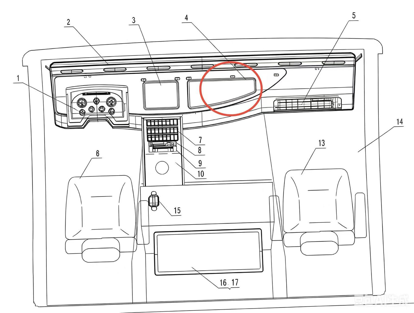 RIGHT GLOVE BOX LID