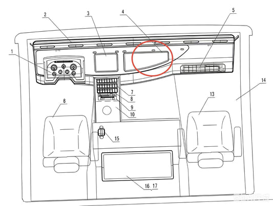 RIGHT GLOVE BOX LID