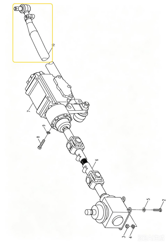 00671403400210000  DIRECT PULL ROD ASSEMBLY