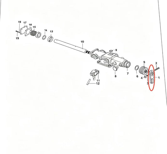 F96035-37 ZOOMLION BRAND SPECIAL CHASSIS FOR TRUCK CRANE-OUTER GEARSHIFT ARM