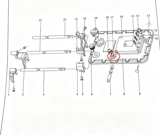 072318T3 ZOOMLION BRAND SPECIAL CHASSIS FOR TRUCK CRANE-SEALING WASHER