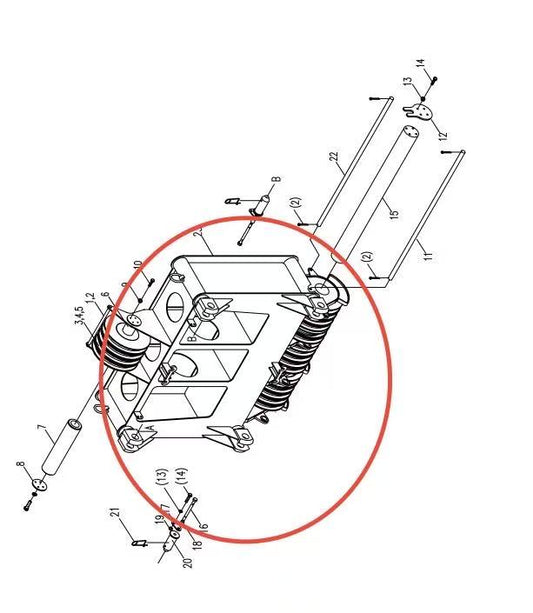 00662000100610000 ZOOMLION 500 TON CRAWLER CRANE | QUY500W WIND POWER CRAWLER CRANE-SHEAVE ASSEMBLY-450 TON BOOM HEAD-450 TON BOOM HEAD WELDING