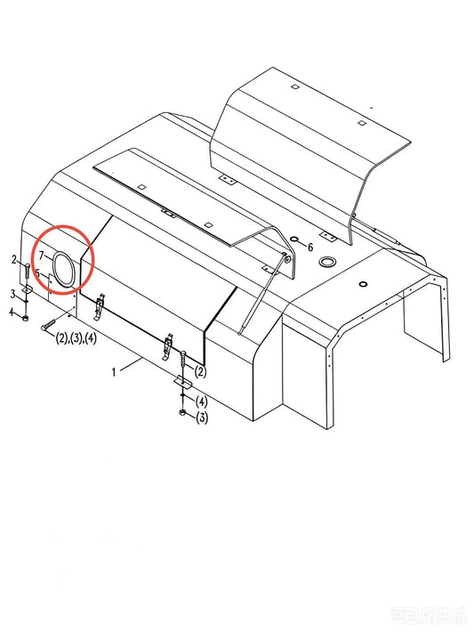 1990300005 SEALING RUBBER GROOVE