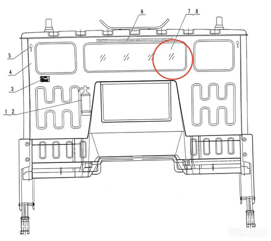 SGD05P SEALING STRIP OF REAR WINDSHIELD