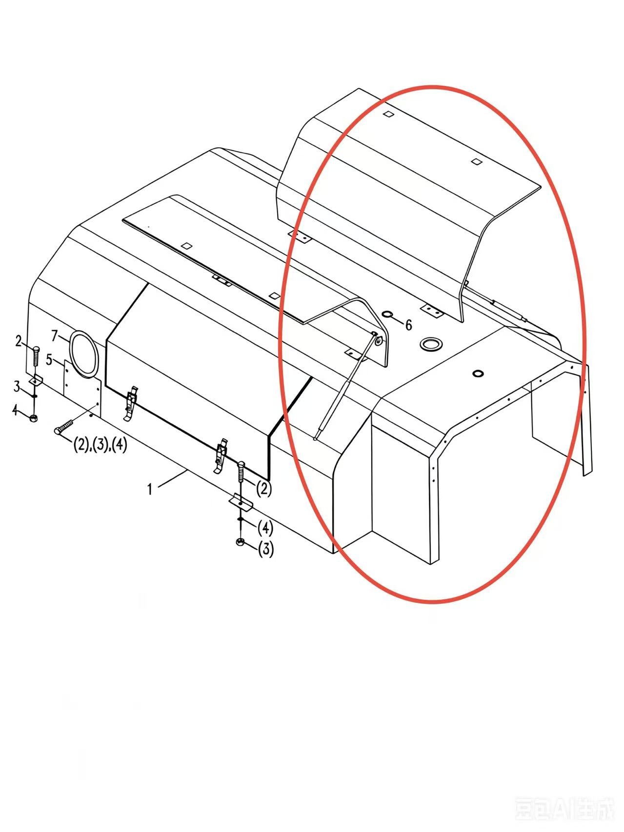 0061445100200000 ENGINE HOOD