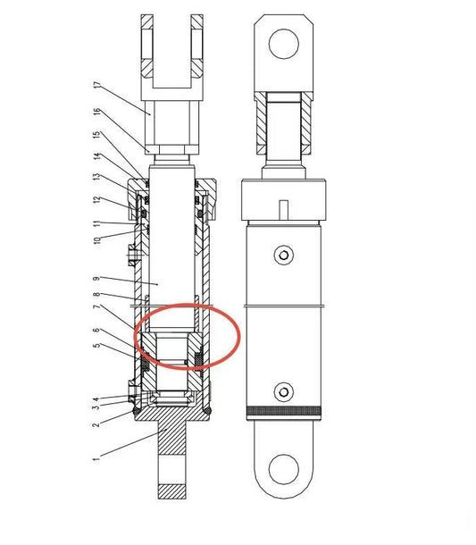 095-21000-101 ZOOMLION QUY500W CRAWLER CRANE -CONTROL SYSTEM-OPERATOR CAB-PISTON