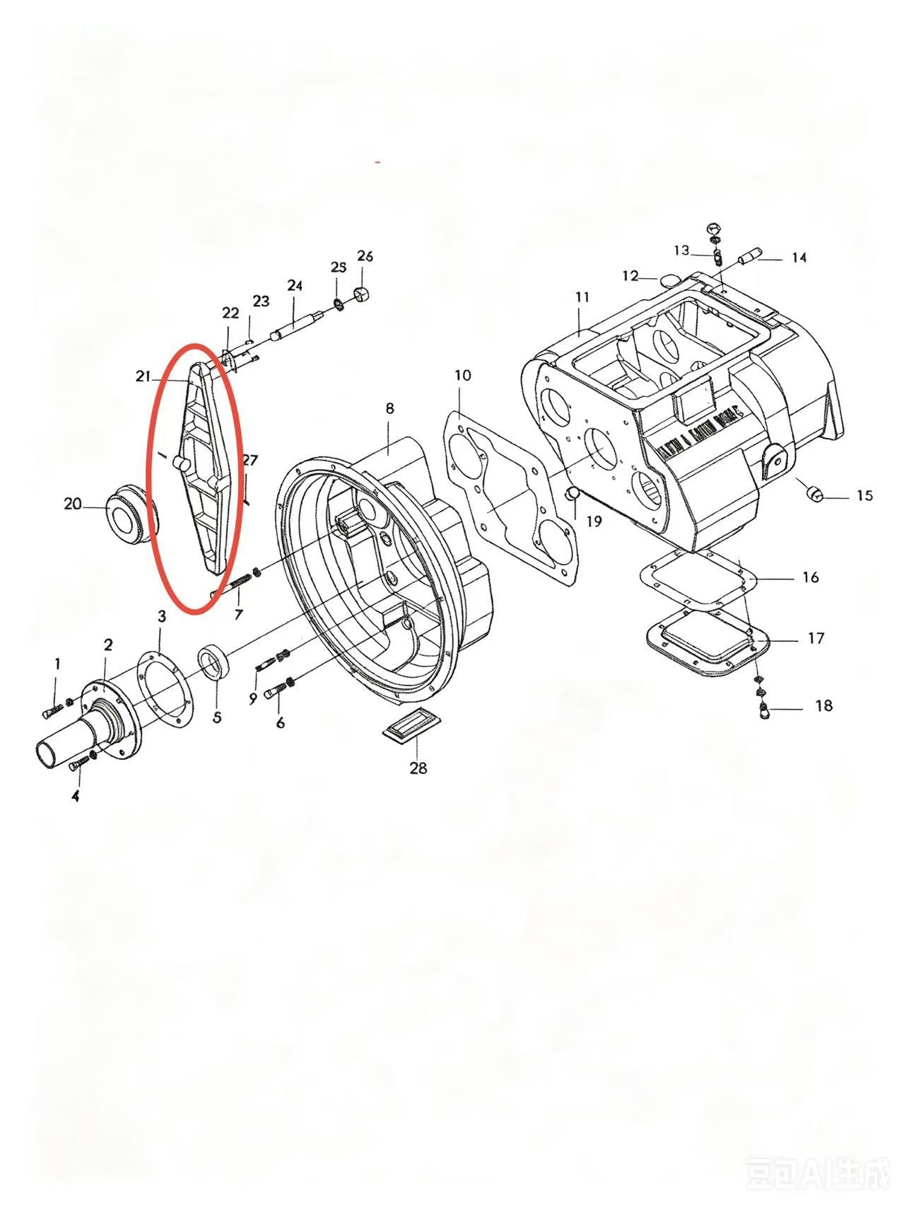 C04012-2 ZOOMLION BRAND SPECIAL CHASSIS FOR TRUCK CRANE-CLUTCH RELEASE FORK