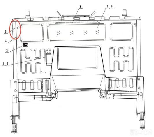 JZL1/56-02017 INNER DECORATION OF REAR BOARDING