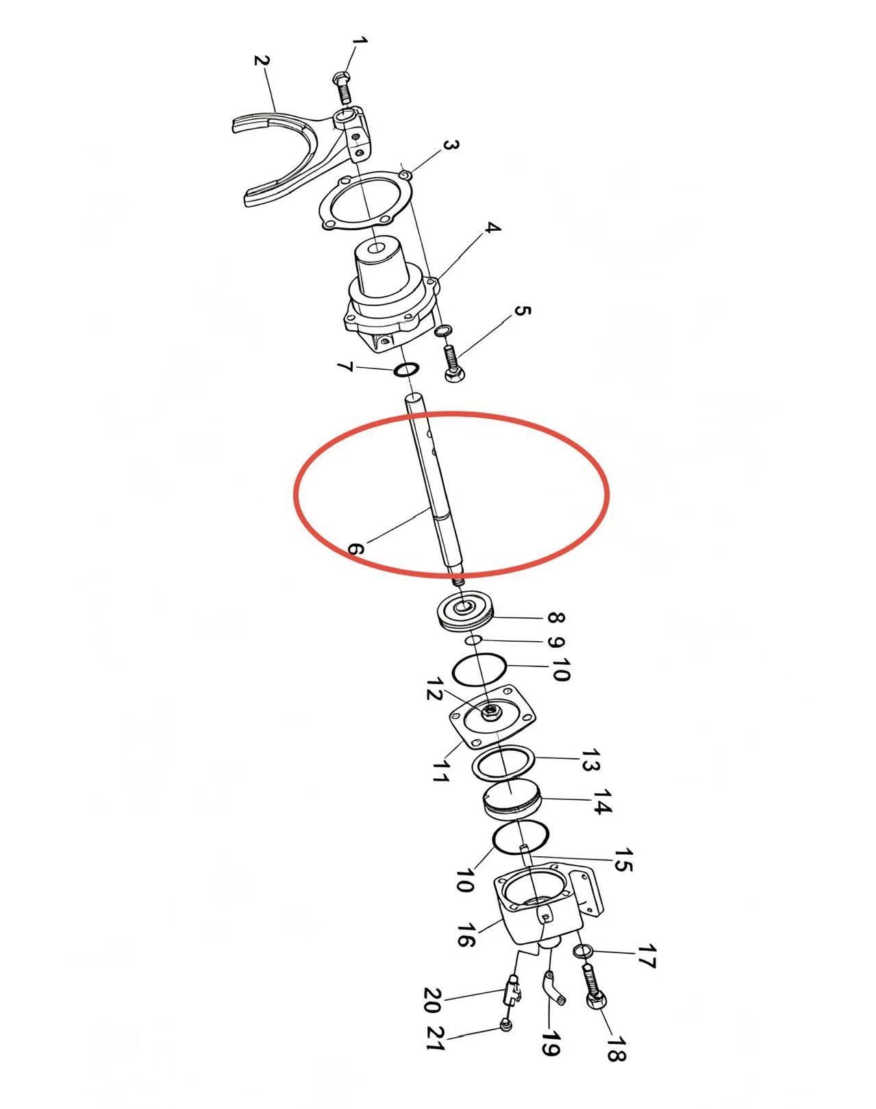 16993  ZOOMLION BRAND SPECIAL CHASSIS FOR TRUCK CRANE-RANGE FORK SPINDLE