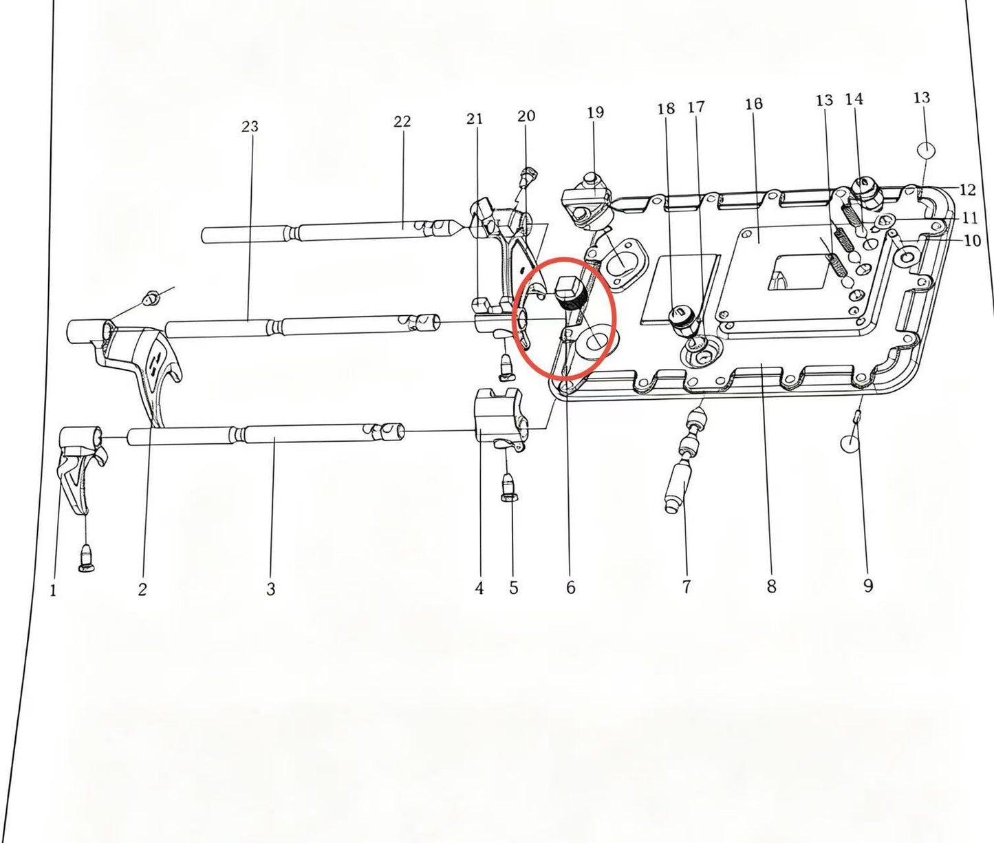 Q614B10 ZOOMLION BRAND SPECIAL CHASSIS FOR TRUCK CRANE-SQUARE CONE THREADED PLUG