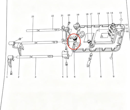 Q614B10 ZOOMLION BRAND SPECIAL CHASSIS FOR TRUCK CRANE-SQUARE CONE THREADED PLUG