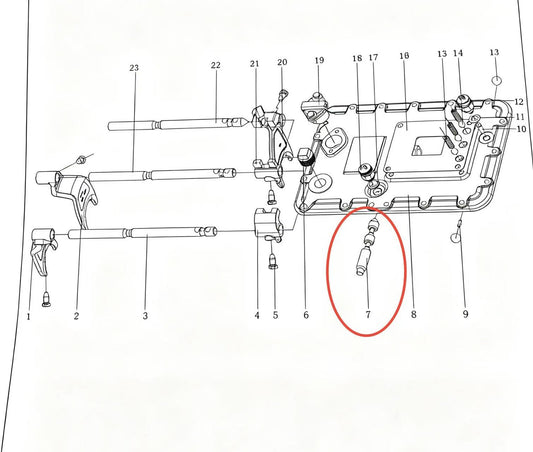 17177 ZOOMLION BRAND SPECIAL CHASSIS FOR TRUCK CRANE-SLAVE ROD