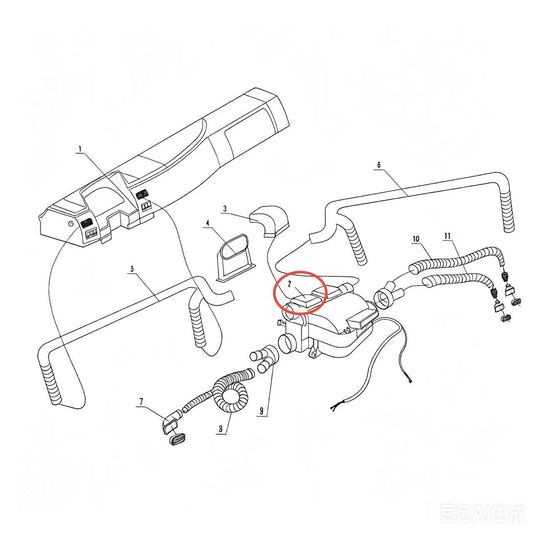 AZ1630840002 HEATER ASSY