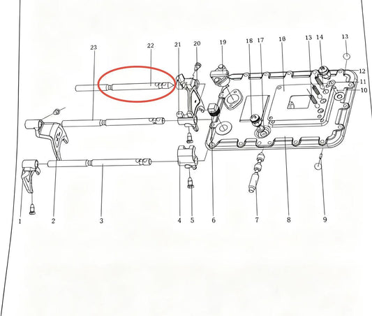 16132-6 ZOOMLION BRAND SPECIAL CHASSIS FOR TRUCK CRANE-FORK SPINDLE OF LOW REVERSING GEAR