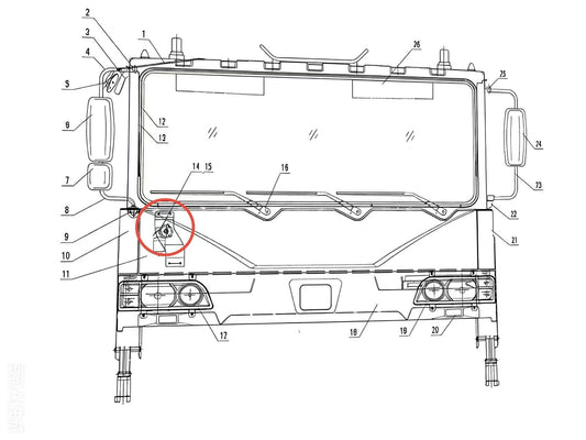 PW21  WIPER ARM ASSY
