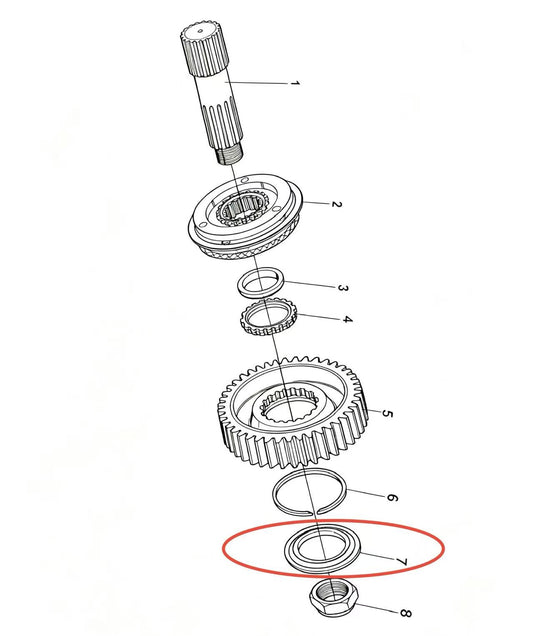 17384 ZOOMLION BRAND SPECIAL CHASSIS FOR TRUCK CRANE-BEARING WASHER