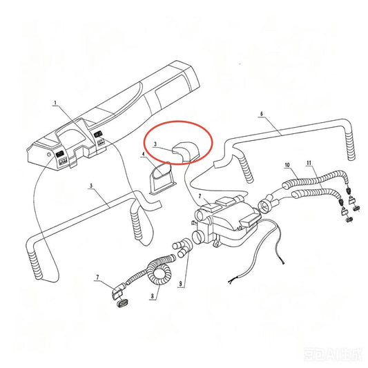 PWS06D/81-02052 CENTRAL AIR DUCT FITTING